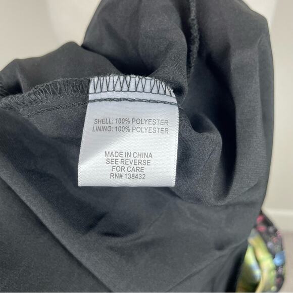 Modcloth Black Cactus Print Fit & Flare Novelty Dress 6 - Picture 7 of 8